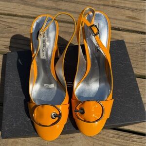 Via Spiga Slingback Block Heel with Ring Accent